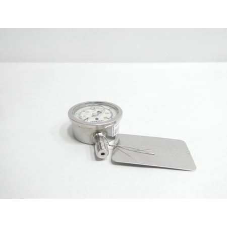 Ashcroft 2IN 1/4IN 0-300PSI NPT PRESSURE GAUGE 631008SL02LXGX300PSI/2000KPA